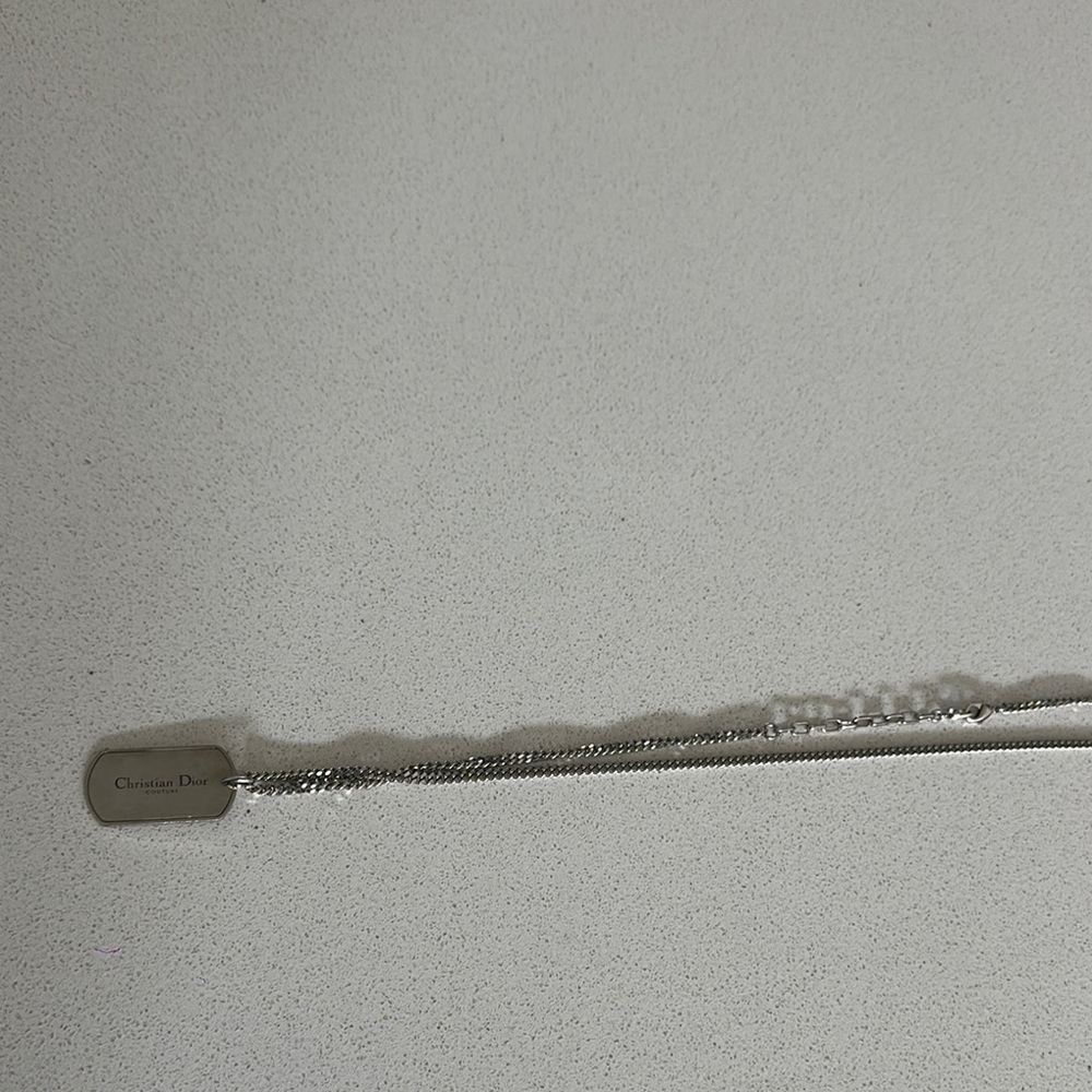 Christian Dior Silver Chain Bracelet